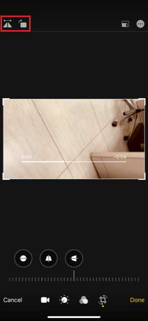 rotate feature on iPhone