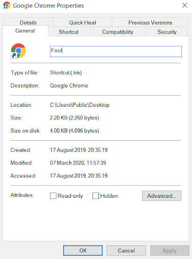 Change the Behavior of a Desktop Icon