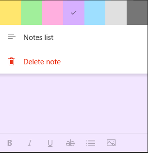 Customize Sticky Notes