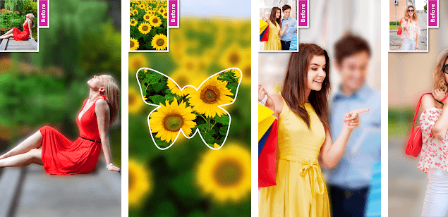 DSLR Camera blur Background