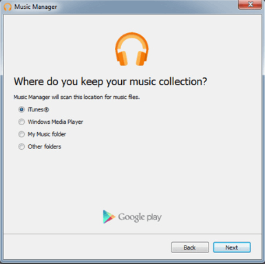 Google Play Music Manager