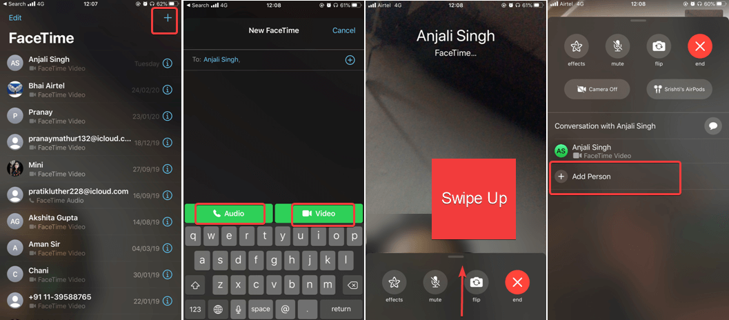 Make A Group FaceTime Call Using FaceTime