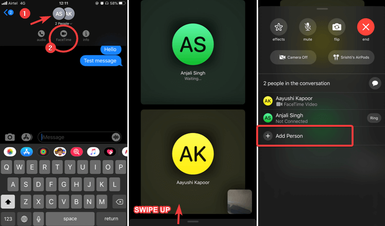 Make A Group FaceTime Call Using iMessages