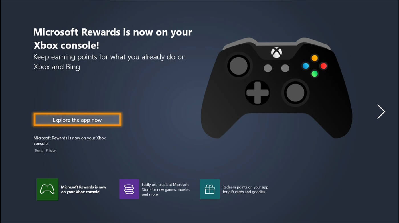 Microsoft Rewards on Xbox