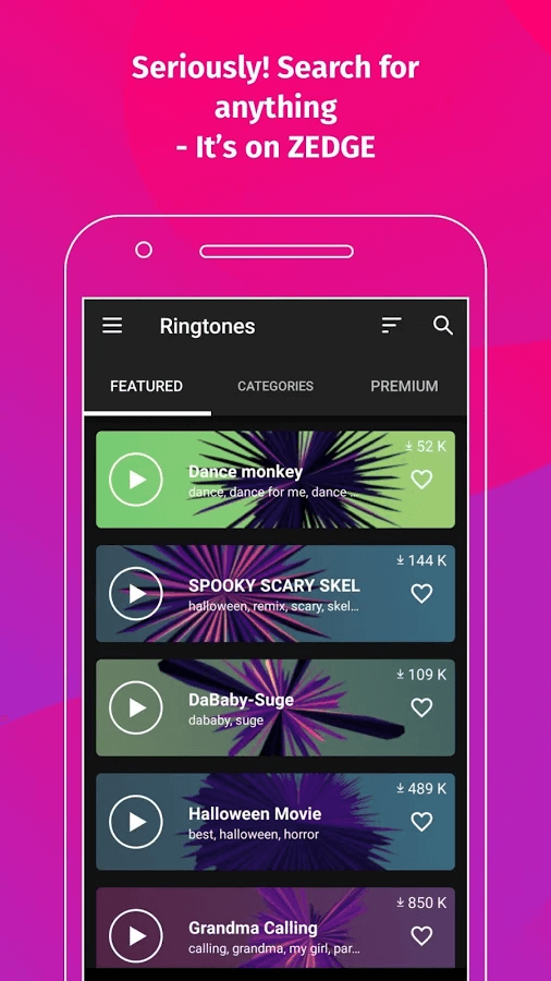 Zedge - Ringtone Maker Apps for Android