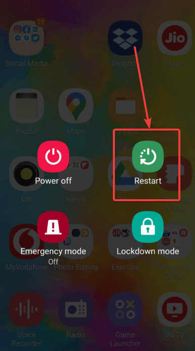 restart device_couldn’t refresh Instagram feed