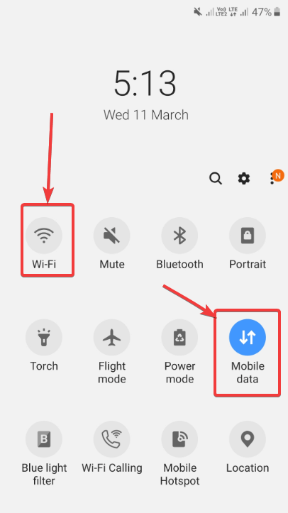 wifi - mobile data_couldn’t refresh Instagram feed
