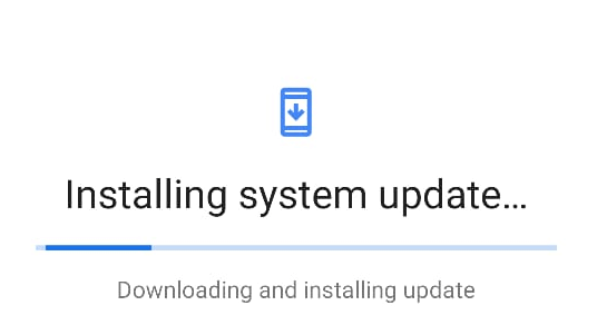 Installing System Update