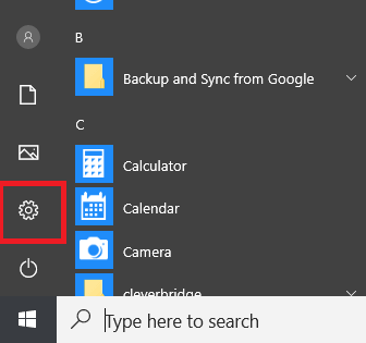 Open Windows Setting