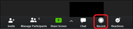 Recording on the Zoom App