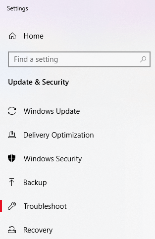 Run Troubleshoot