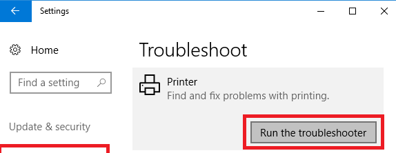 Run the Troubleshooter