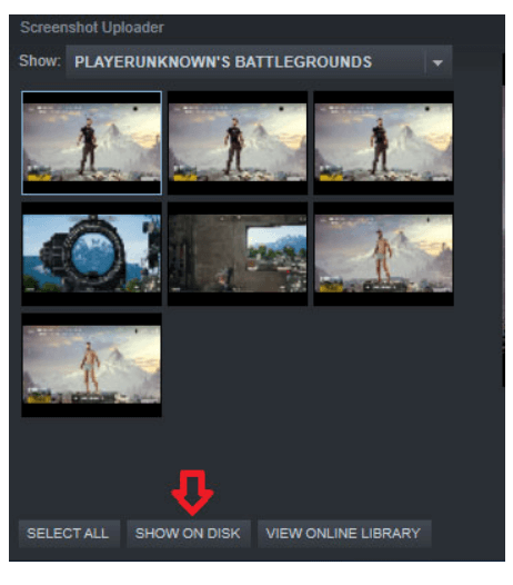 Show on Disk
