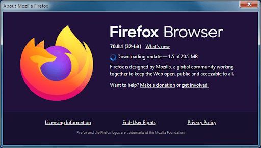Update Firefox 1