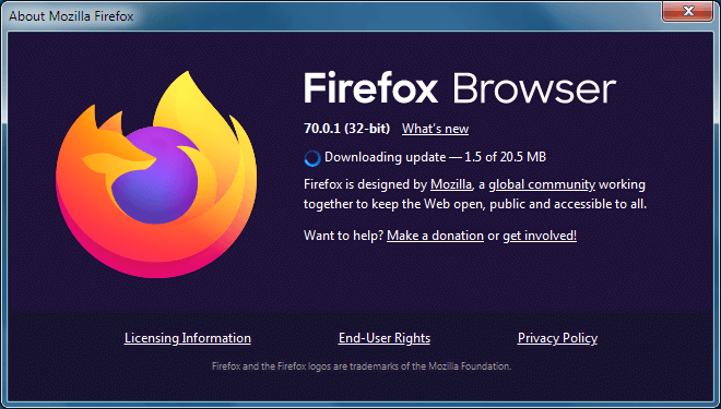 Update Firefox