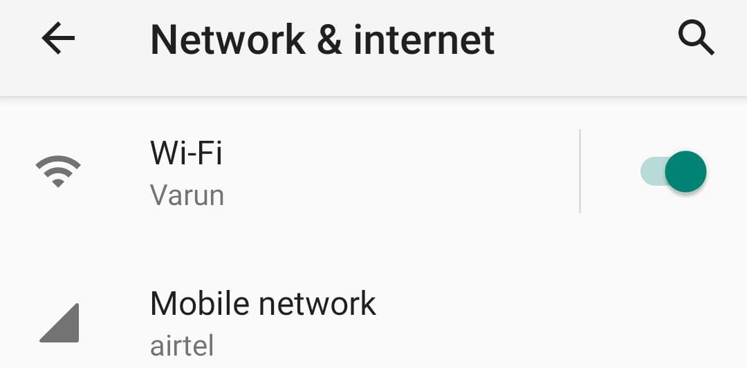 Wi-Fi network