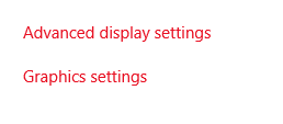 Advance display setting