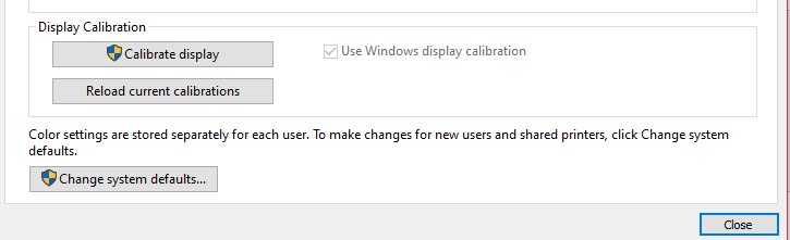 Calibrate display under display calibration