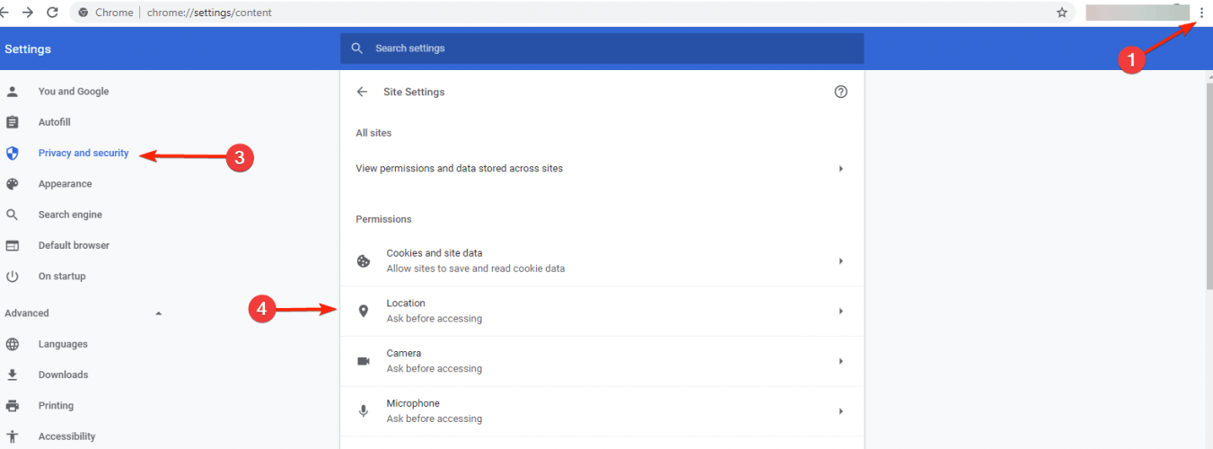 Chrome browser
