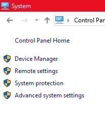 Control pannel Of system