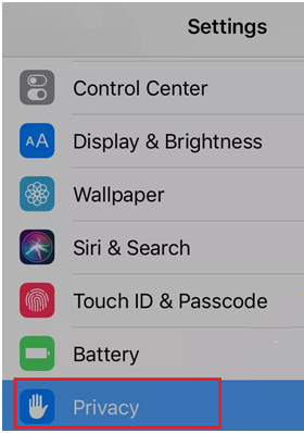 Disable location services