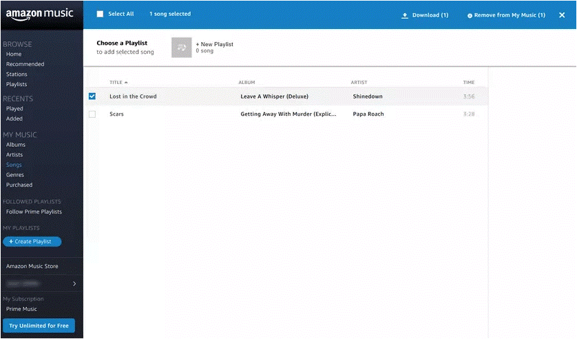 Download And Purchase music
