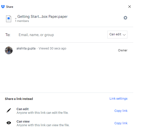 Enter email address of the recipients