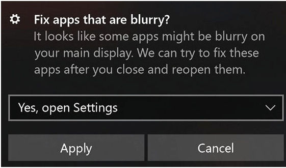 Fix Apps That Are Blurry