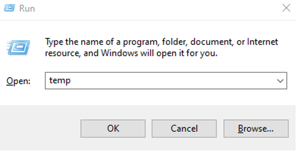 Run Command Temp File