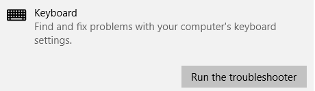 Run The Troubleshooter