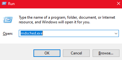 Run mdsched.exe