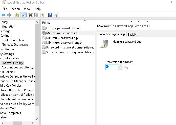Specify Your Desired Password Expiration Date