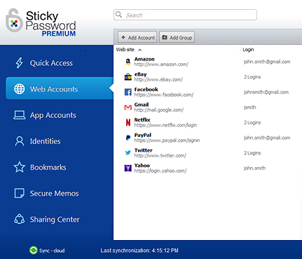 Stickey password for android