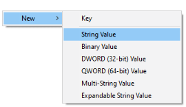String value