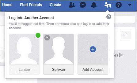Switch Facebook Accounts On Classic Facebook