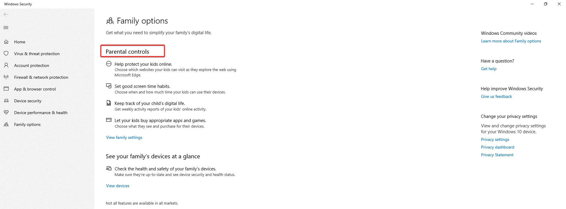Windows 10 Family- Parental Controls