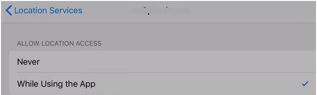 location service using app