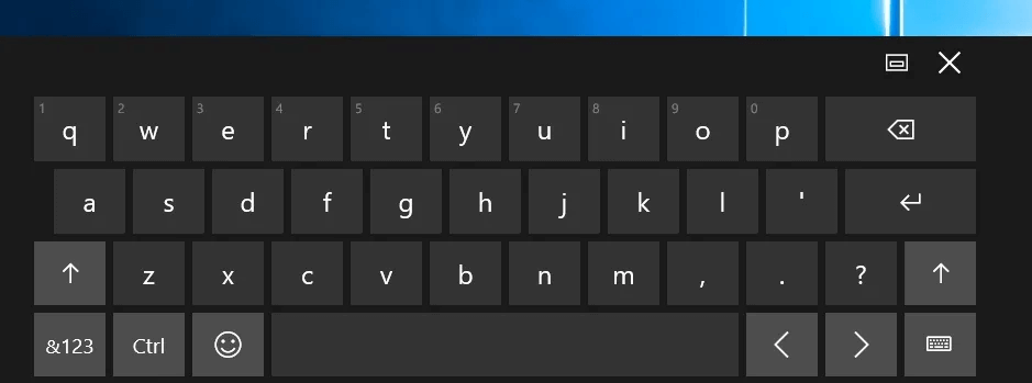 option of emoji near CTRL