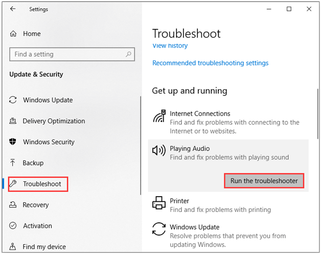 windows troubleshoot