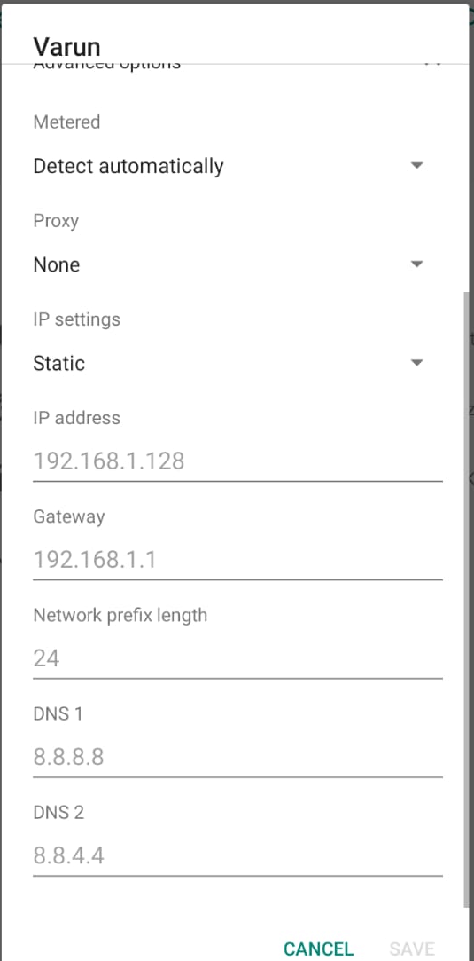 Change Default DNS with Google DNS