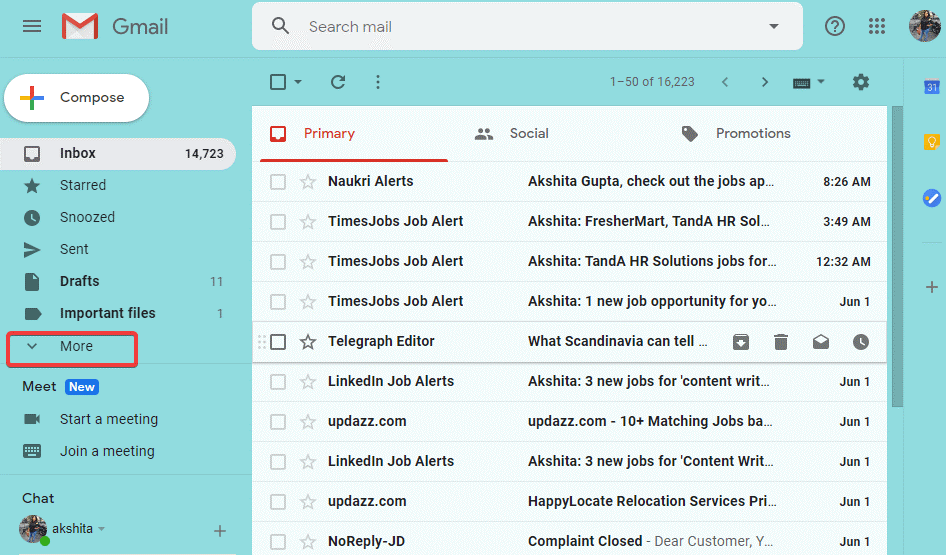 Find Archive Email in Gmail