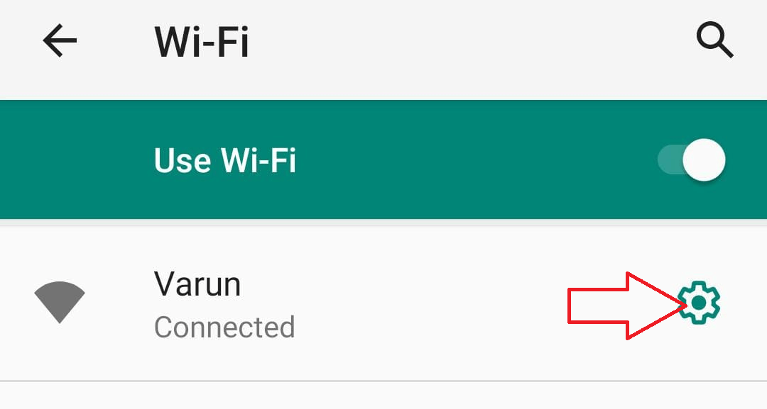 Go to wi-fi Network