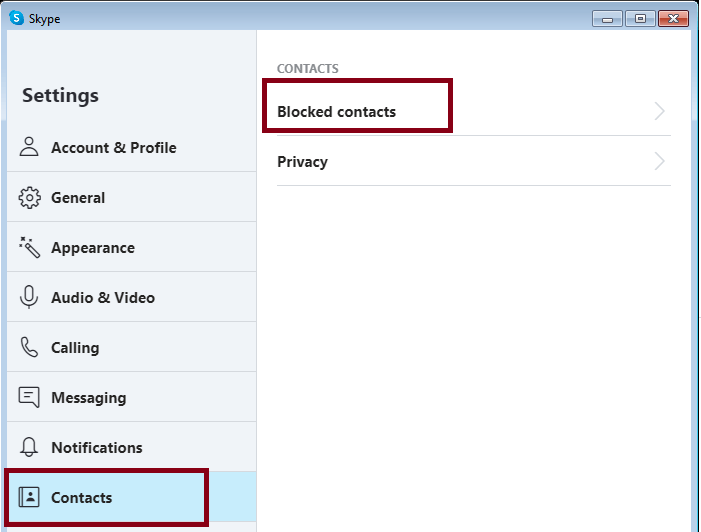 How to unblock on skype