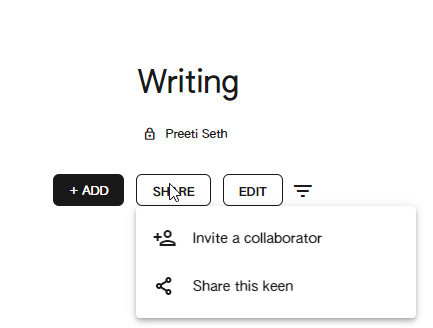 Invite a collaborator