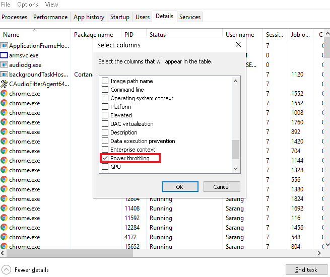 Monitor Power Throttling