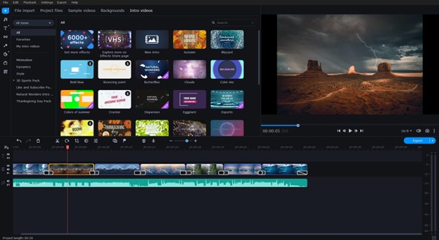 Movavi Video editor