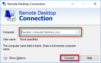 Remote Desktop Connection