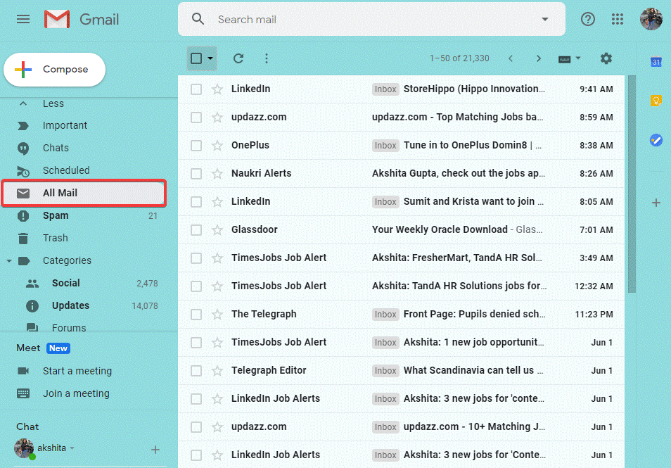 Select All Mail