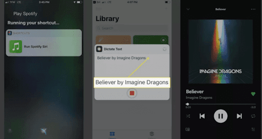 Siri shortcut