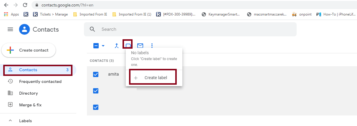 create group in gmail